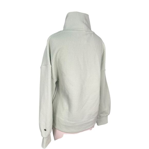 Calia Carrie Underwood Textured Cowl Neck Sweatshirt Mint Green Small Cozy - Picture 3 of 13